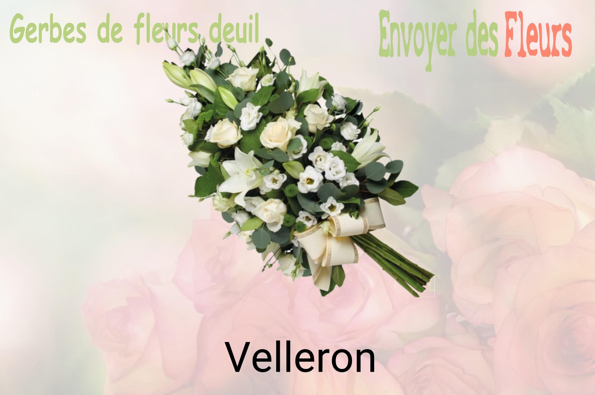 Gerbe de fleurs de deuil livrée à Velleron